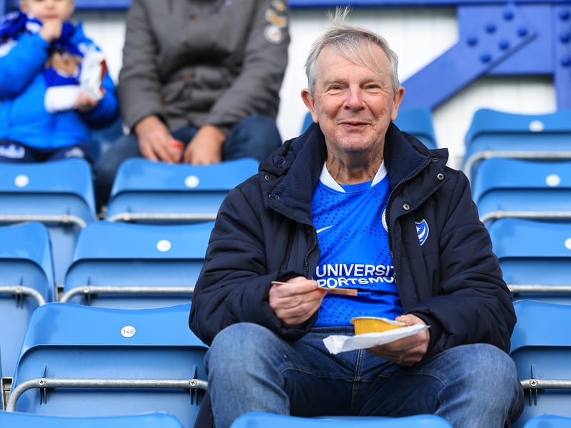 Brilliant pictures of Pompey fans backing side against Hull City.