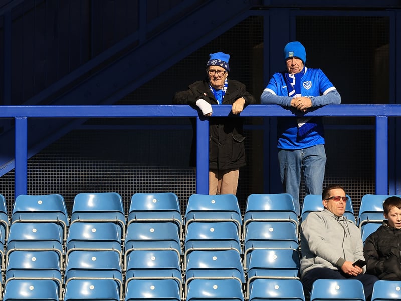 Brilliant pictures of Pompey fans backing side against Hull City.