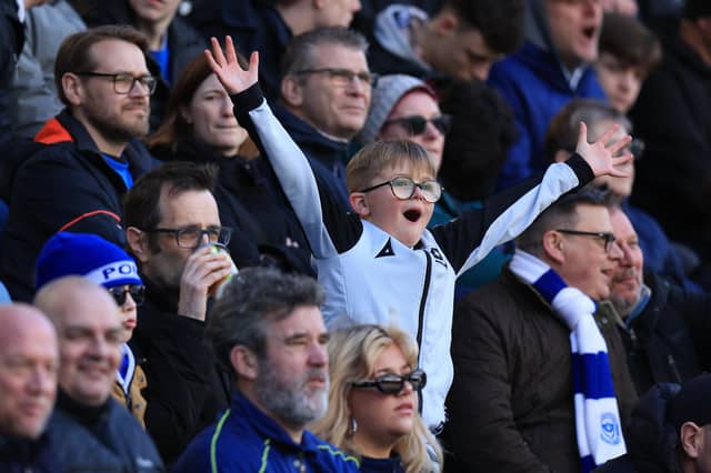 Brilliant pictures of Pompey fans backing side against Hull City.