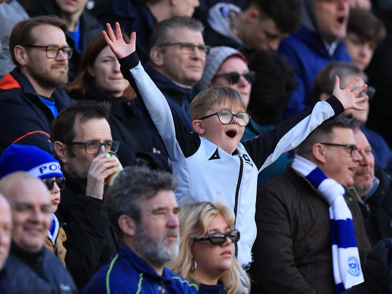 Brilliant pictures of Pompey fans backing side against Hull City.