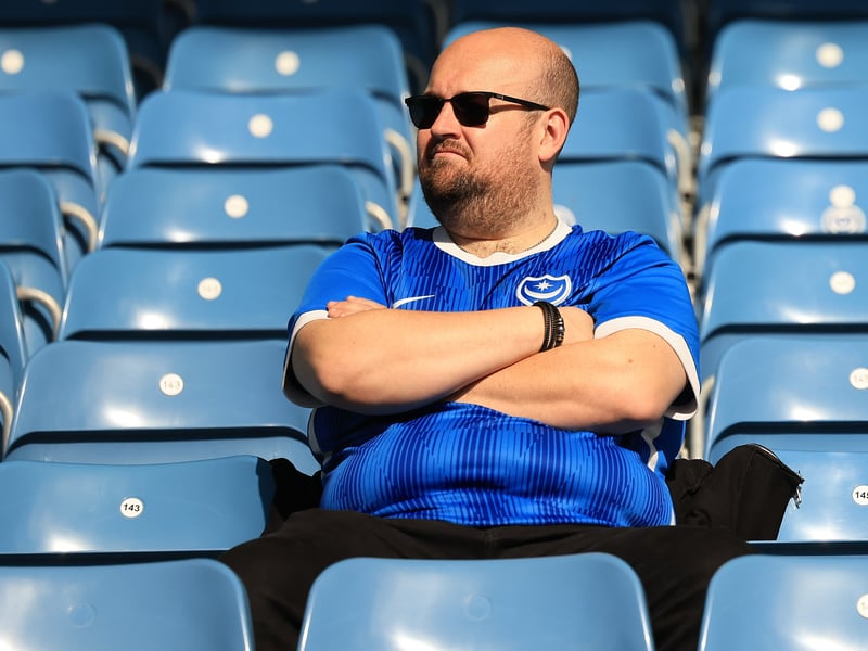 Brilliant pictures of Pompey fans backing side against Hull City.