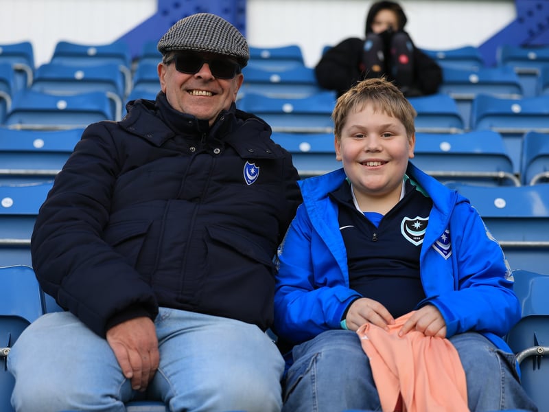 Brilliant pictures of Pompey fans backing side against Hull City.