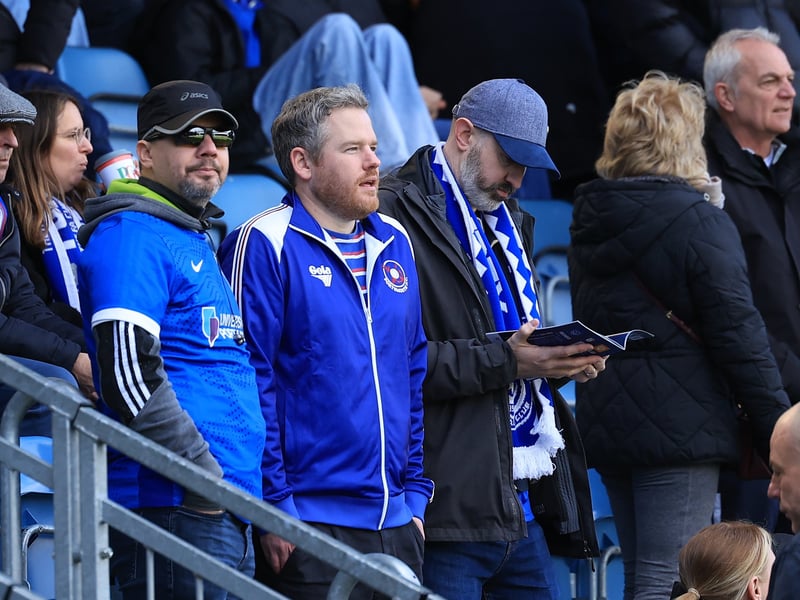 Brilliant pictures of Pompey fans backing side against Hull City.