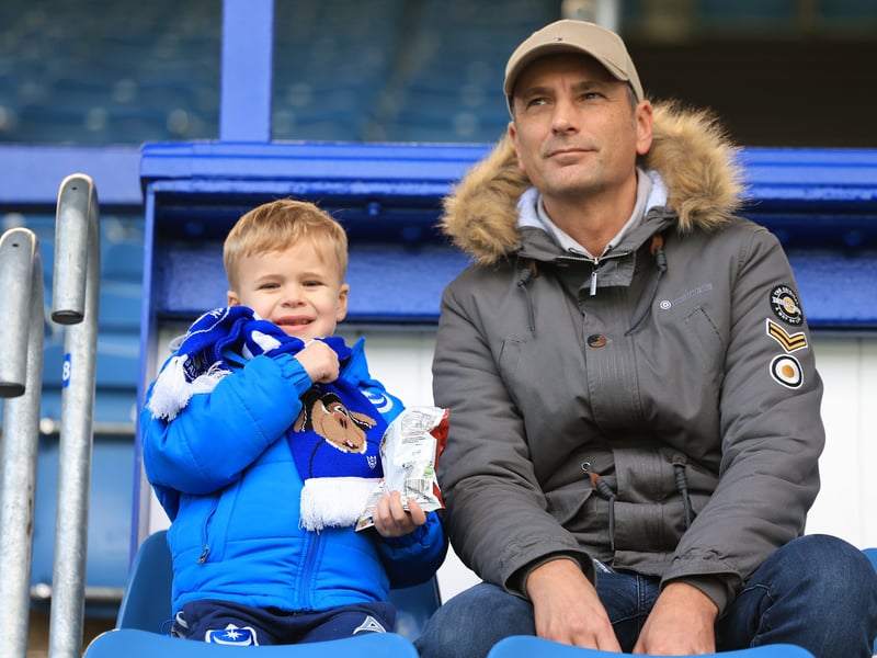 Brilliant pictures of Pompey fans backing side against Hull City.