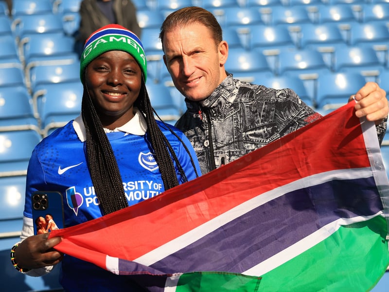 Brilliant pictures of Pompey fans backing side against Hull City.