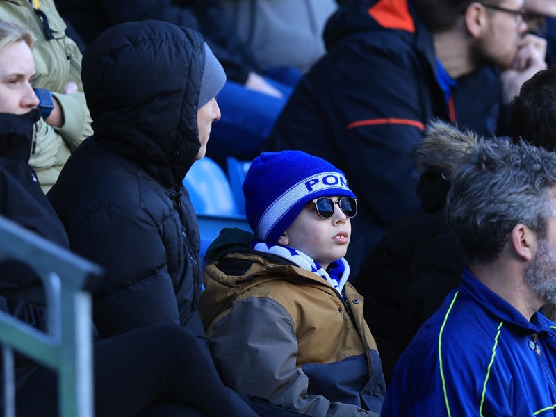 Brilliant pictures of Pompey fans backing side against Hull City.