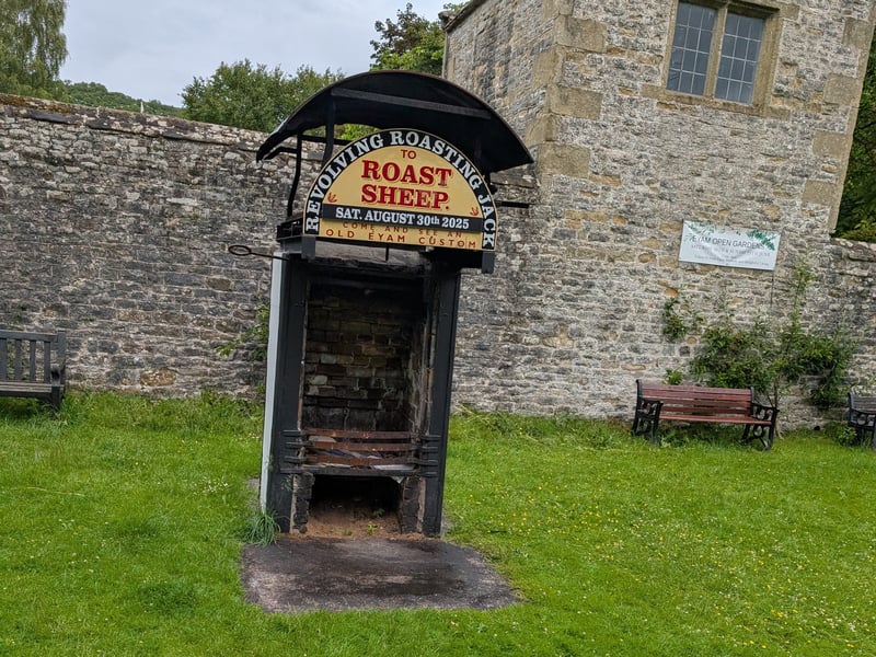 Walk down Church Street and you may double-take at this intriguing contraption. Designed to roast sheep, it is reported to be used during carnival season every year, observing an ancient tradition in Britain.