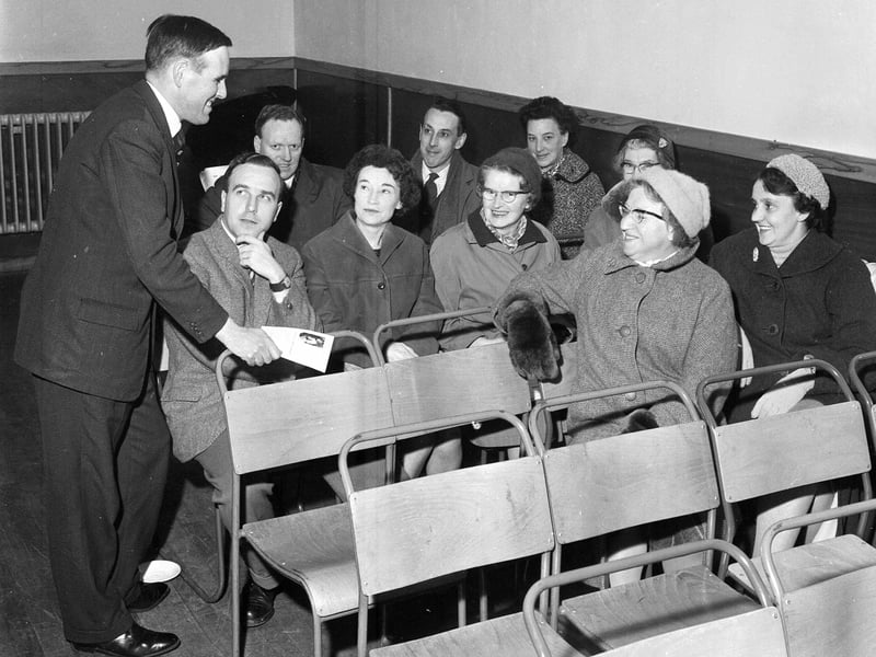 A Scots National Party meeting at Currie in November 1963.