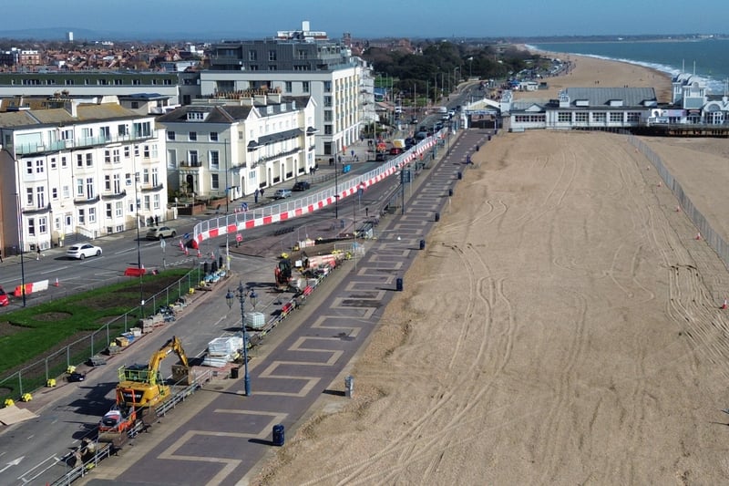 Promenade next to South Parade Pier closed for the next phase of the ...