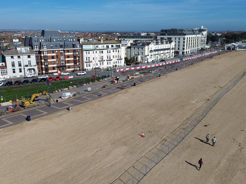 New closures in place for sea defences on Southsea Promenade between Speakers' Corner and South Parade Pier in Southsea will be closed  from Monday 2nd March 2026 
Picture: Habibur Rahman