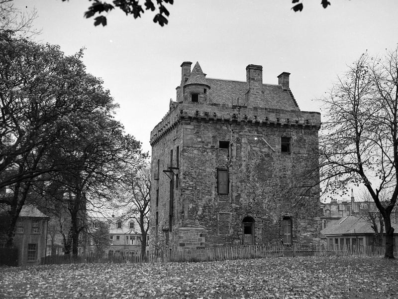Merchiston Castle on Colinton Road, former home of John Napier who invented logarithms, pictured in November 1955.