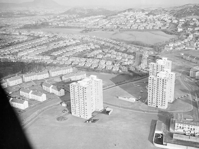 14 storey flats at Colinton in May 1964.