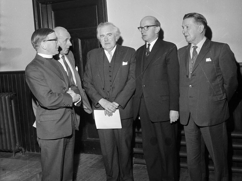 Sir William MacTaggart speaks at the opening meeting of the Literary Society of Colinton Parish Church in October 1964.
