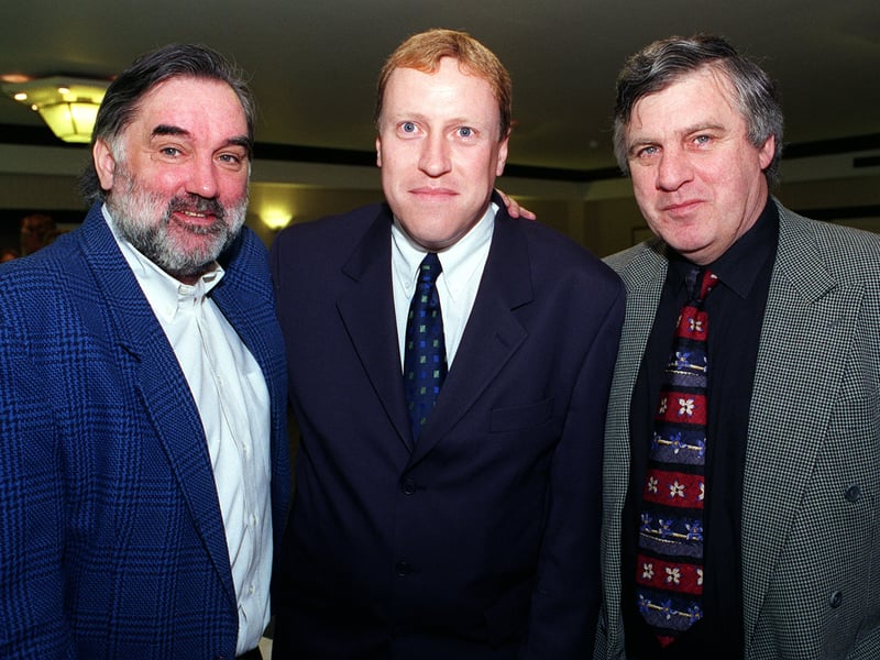 YEP Football Competition winner, Alan Man met legends George Best and Peter Lorimer at a Sportsman's Lunch held at the Queens Hotel.