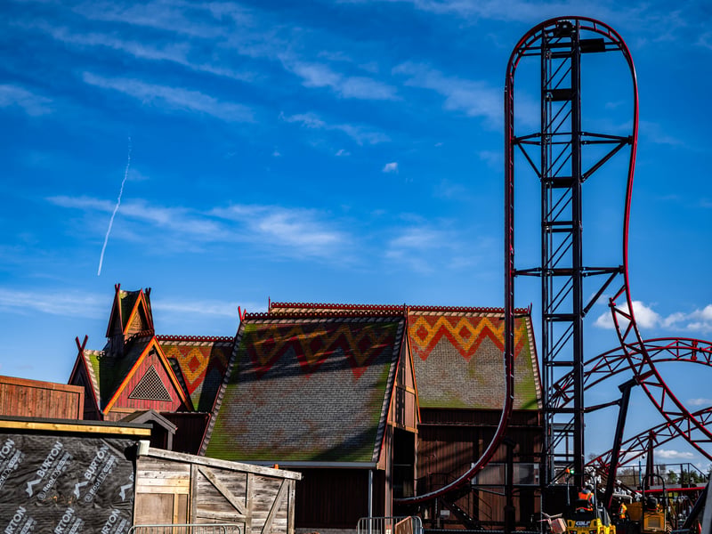 The new roller coaster Drakon