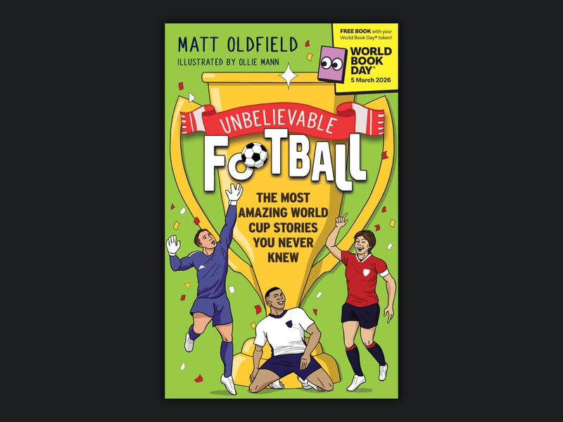 Matt Oldfield and Ollie Mann have teamed up for Unbelievable Football: The Most Amazing World Cup Stories You Never Knew. Published by Hatchette, this book is ideal for football fans looking to make use of their 2026 World Book Day token with a variety of incredible football facts, statistics and more packed inside. 
