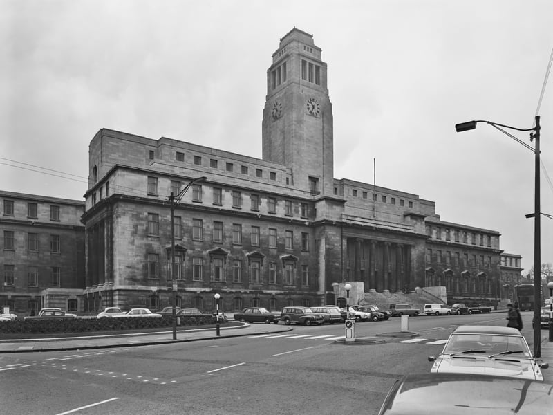 The Parkinson Building at the University of Leeds in Leeds in April 1971