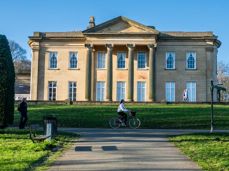 Cyclists also made the most of the warm weather at Roundhay Park.
