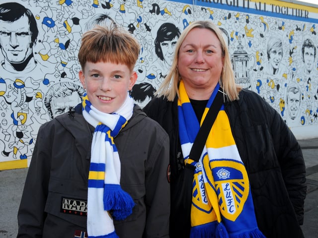 Nicola Armstrong and son Harry from Normanton 