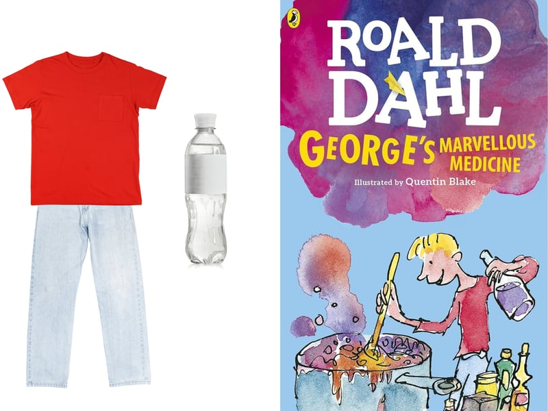 Another easy World Book Day costume idea for 2026 comes from George's Marvellous Medicine by Roald Dahl. Pairing a red t-shirt with jeans works for George, and all you need to complete the look is an empty bottle. Fill this with some murky liquid - try dark paint with water or something such as stock cubes - or add your own label if you'd rather they don't carry something extra and possibly messy. 