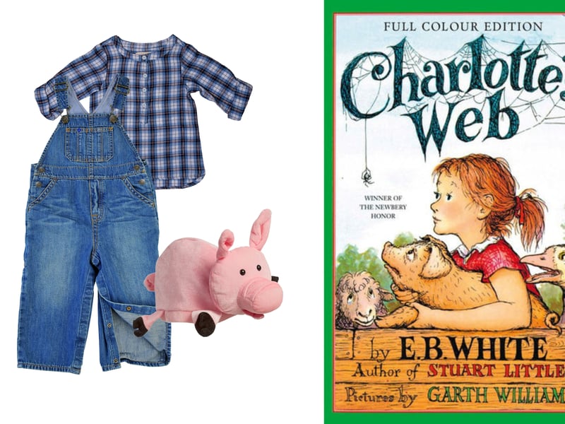 For animal lovers who are fans of Charlotte's Web, a Fern Arable costume could be easy to accomplish even at the last minute. Having a toy spider or pig to hand would be great, but the outfit works even as just a pair of jeans and a checked shirt. 