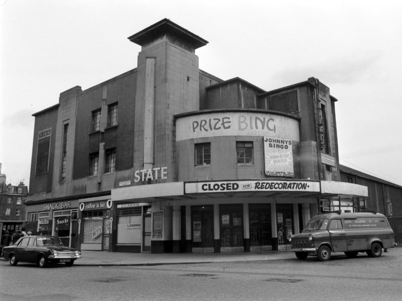 The State cinema in Leith, closed for renovation in June 1972