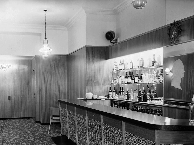 The new bar at the Cameo Cinema, Edinburgh, in December 1963