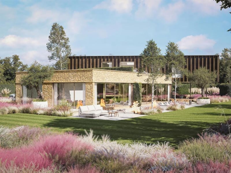 Landscaped grounds and greenery