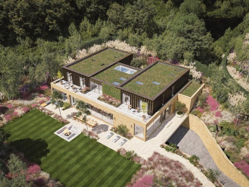 The homes wouldn't look out of place in California.