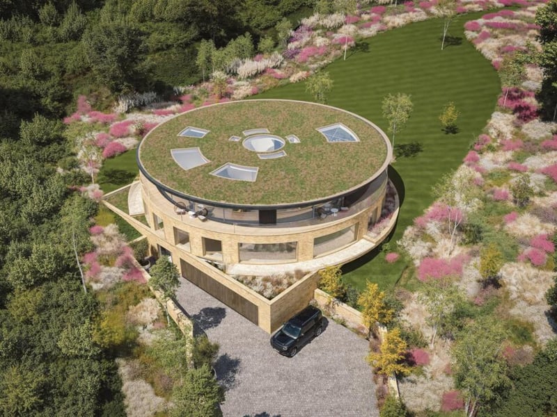 This house is at the top of the site and furthest from the road.