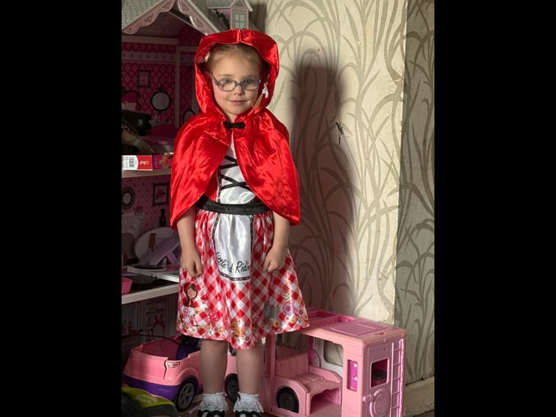 Tracy Shawyer sent in this picture of Summer as Red Riding Hood
