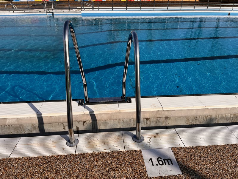 Hilsea Lido is now full of water. 

The pool currently doesn't have any chemicals in it and the filters haven't been switched on yet. It is being tested, so the contractors will leave the pool at this level for a week, with a surveyor regularly measuring the water levels. 

After this the pool will be filled completely, and pool experts Barr and Wray will come and turn the filters on. 