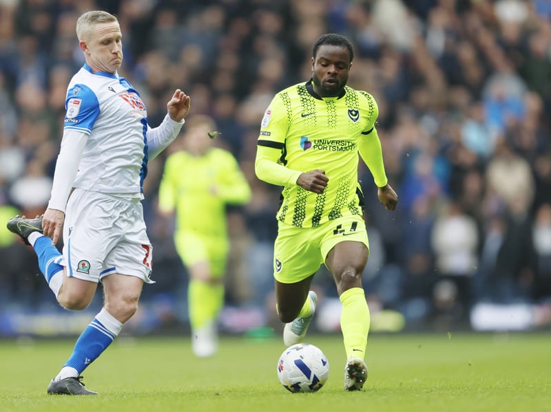 Millenic Alli in action for Pompey at Blackburn. Picture: Paul Thompson/ProSportsImages