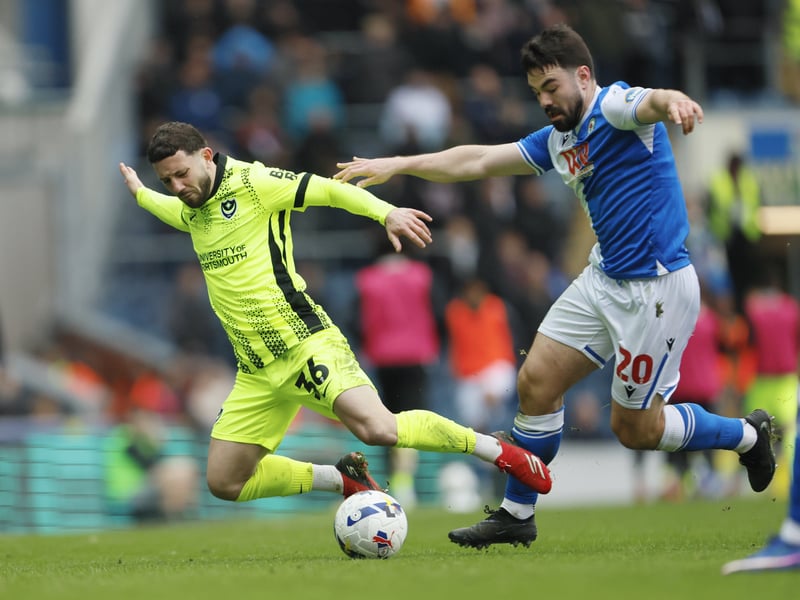 Conor Chaplin tangles with Blackburn's Eiran Cashin in the 1-1 draw. Picture: Paul Thompson/ProSportsImages