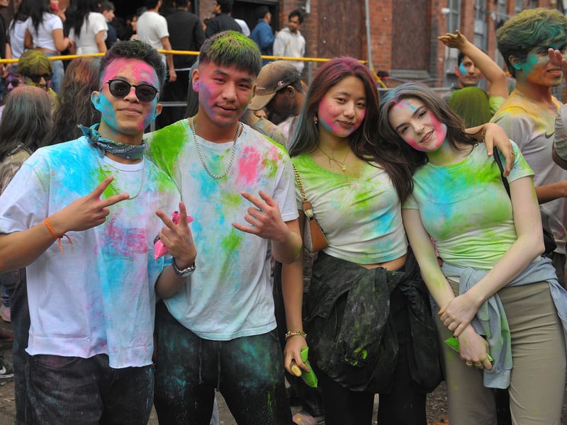 Leeds Holi Festival at Beaver Works, Hunslet.