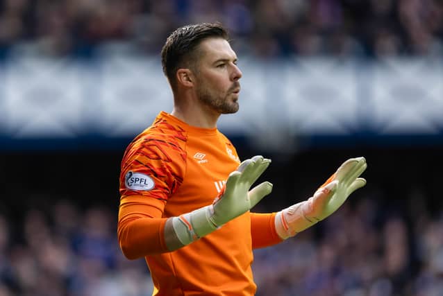 Had very little to do in the Rangers goal, and was rarely tested by the Celtic frontline.
