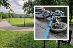 Police seized a bike over nuisance at Hillsborough Park. Photo: South Yorkshire Police