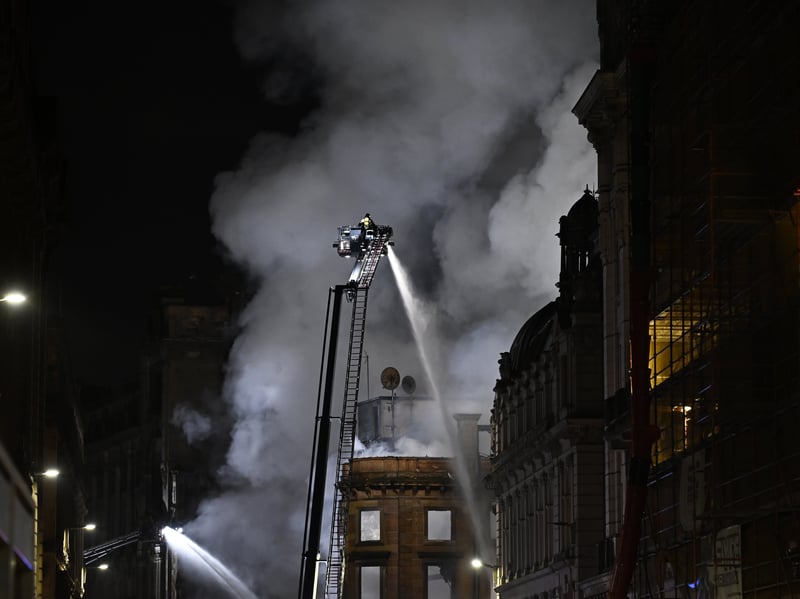 In a statement, a Scottish Fire and Rescue Service spokesperson said: "At its height, 18 appliances and specialist resources were mobilised".