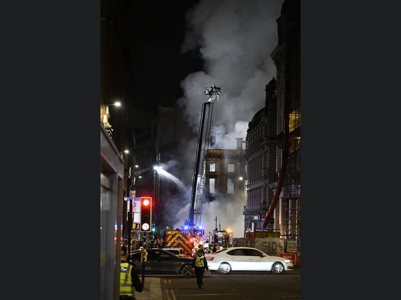 Firefighters have been working hard to contain the Union Street fire. 