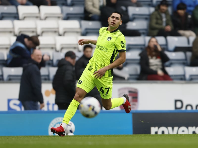 The Paraguayan is yet to make his full Fratton Park debut following his January move, with his four starts all coming away from home. Caballero looked lively on the right-wing on Saturday before his withdrawal on 81 minutes. He’s doing his best to make that spot his own after a number of gutsy displays so far.