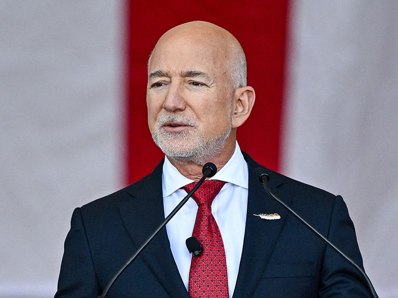 Amazon founder and executive chairman has dropped from second to fourth place in the last 12 months, with a fortune of around $224 billion. That's down from the $248.1 billion he was worth at the start of 2025.
