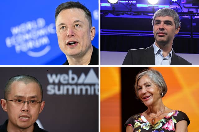 Four of the richest people on the planet.
