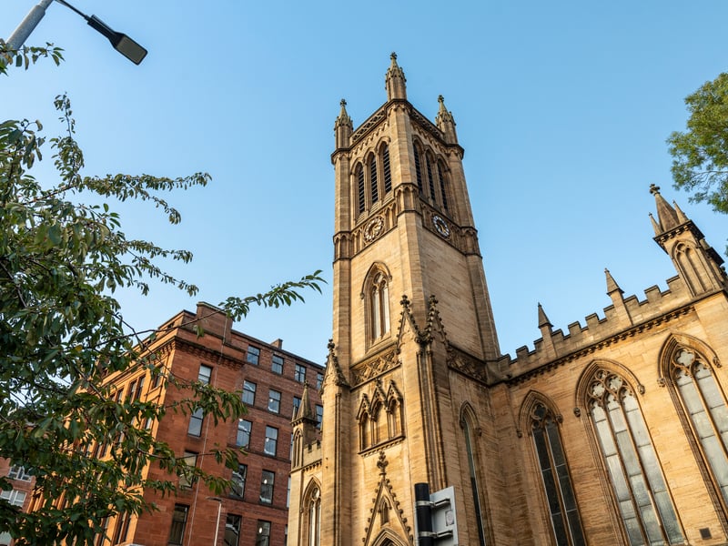 Ramshorn Theatre is a striking Gothic Revival building that once served as a church and now thrives as a creative performance space. With its historic architecture and intimate atmosphere, it remains a unique venue in the Merchant City. 