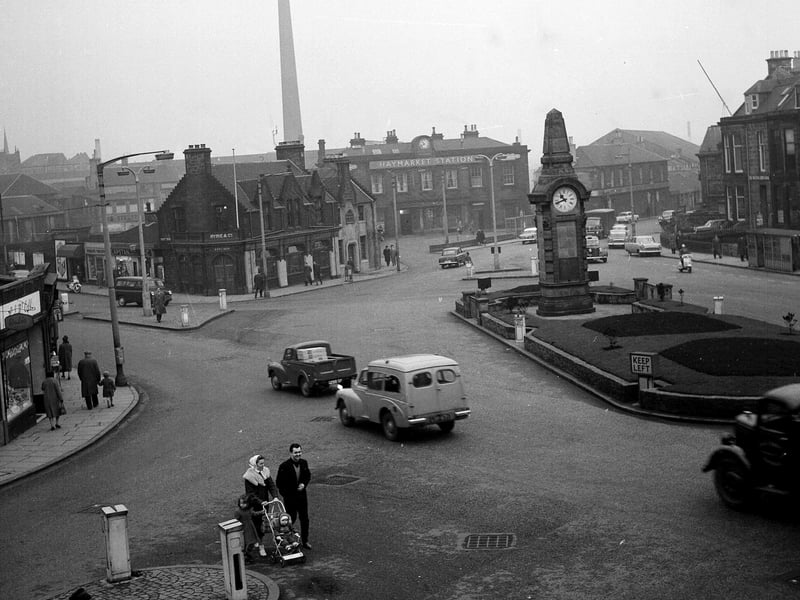 Haymarket viewed from the east in March 1963.