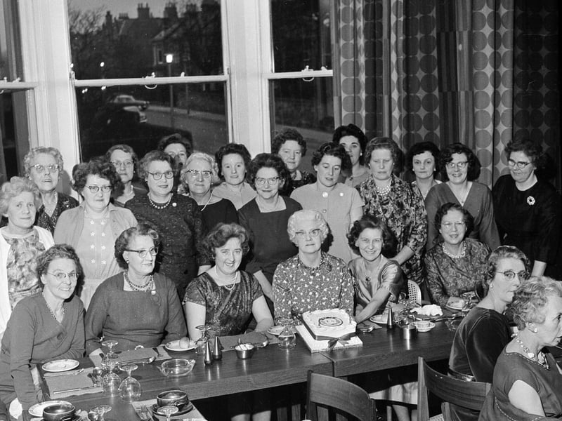Haymarket Townswomen Guild 47th birthday celebrations in the Oratava Hotel in May 1964.