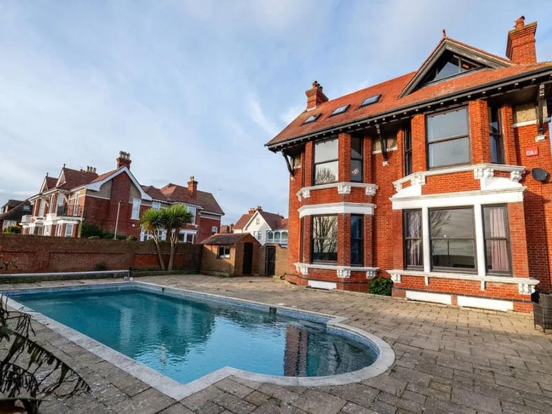 Take a look inside this mega Southsea home - which comes with a pool. 