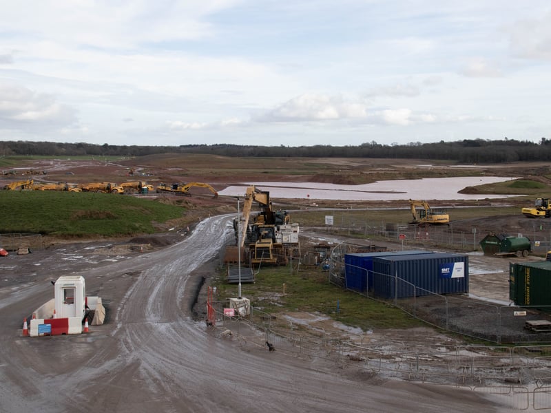Ongoing works at Havant Thicket
Picture: Habibur Rahman