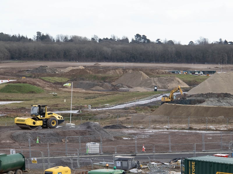 Ongoing works at Havant Thicket
Picture: Habibur Rahman