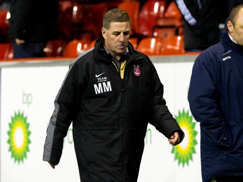 The lowest win ratio on this list is that of McGhee, who managed at Pittodrie between 2009 and 2010. He won just 17 of his 62 games in charge of the club.