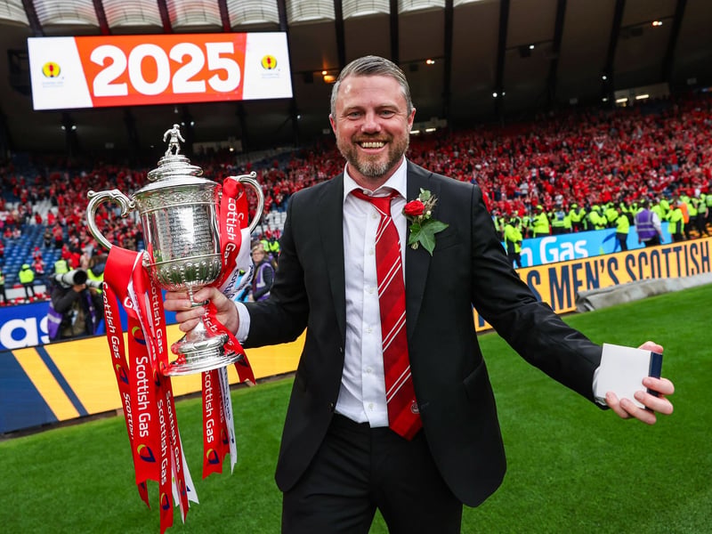 A Scottish Cup winner in 2025, the Swedish boss was the first manager to bring silverware to Pittodrie in over a decade last May. Sacked in January this year following a poor run of form, Thelin departed the club with a 41.3% win ratio.